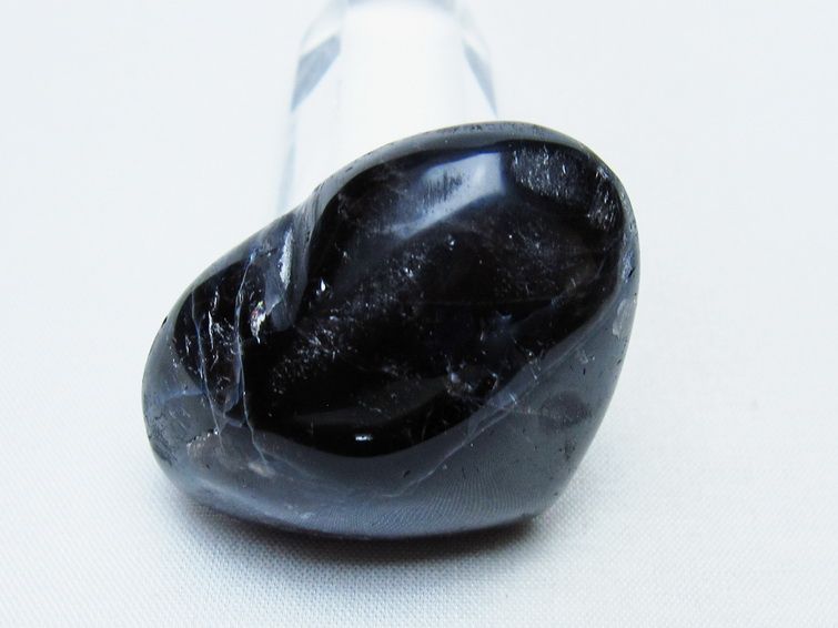 モリオン 置物 ハート 黒水晶 一点物 145-2016