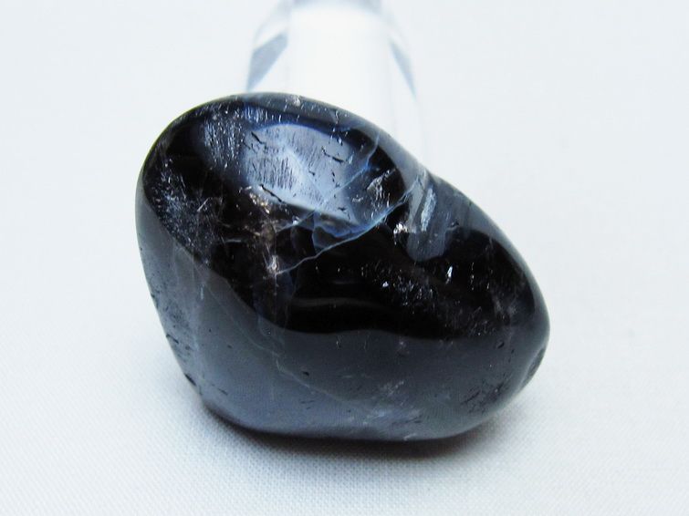 モリオン 置物 ハート 黒水晶 一点物 145-2016