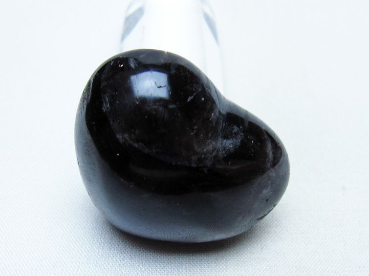 モリオン 置物 ハート 黒水晶 一点物 145-2019