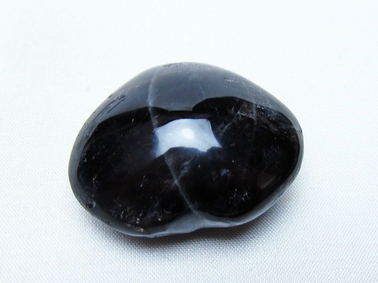 モリオン 置物 ハート 黒水晶 一点物 145-2021