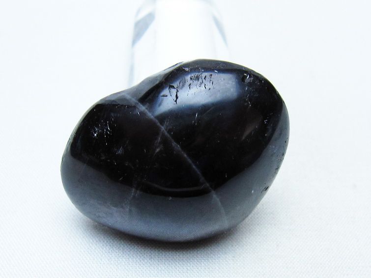 モリオン 置物 ハート 黒水晶 一点物 145-2021