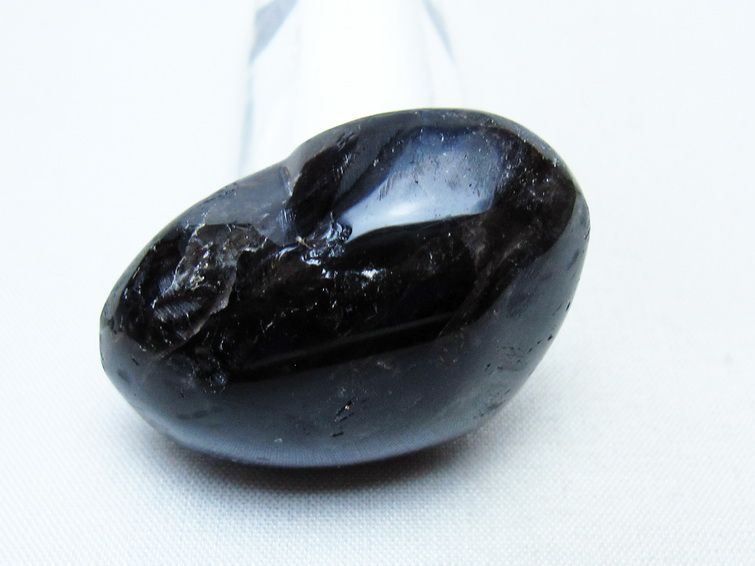 モリオン 置物 ハート 黒水晶 一点物 145-2022
