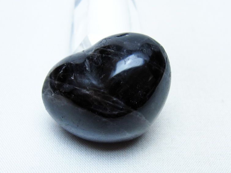 モリオン 置物 ハート 黒水晶 一点物 145-2023
