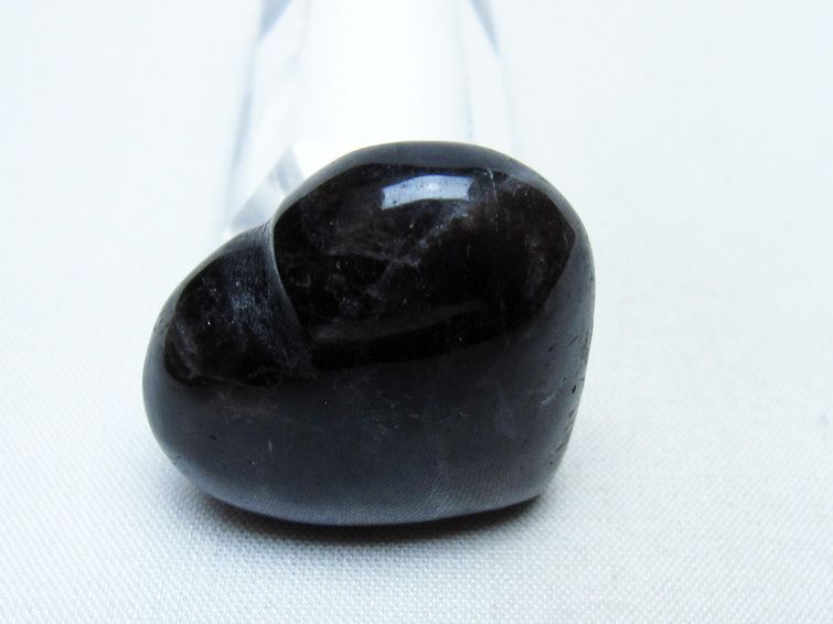 モリオン 置物 ハート 黒水晶 一点物 145-2024