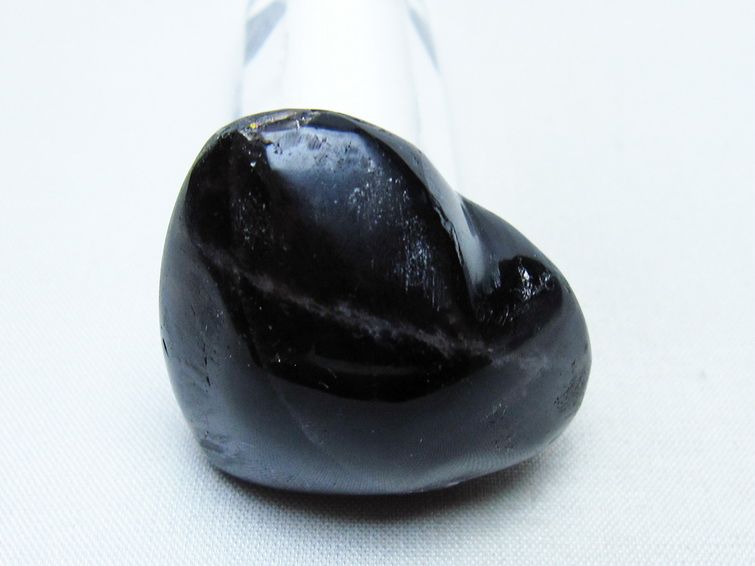 モリオン 置物 ハート 黒水晶 一点物 145-2026
