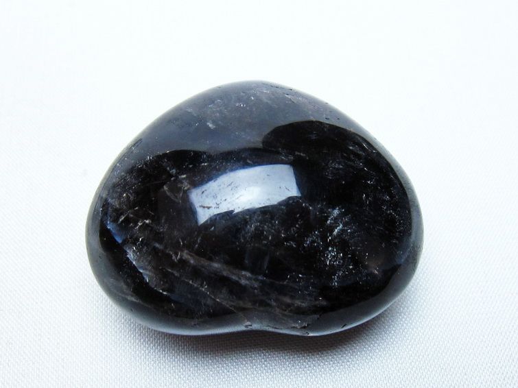 モリオン 置物 ハート 黒水晶 一点物 145-2027