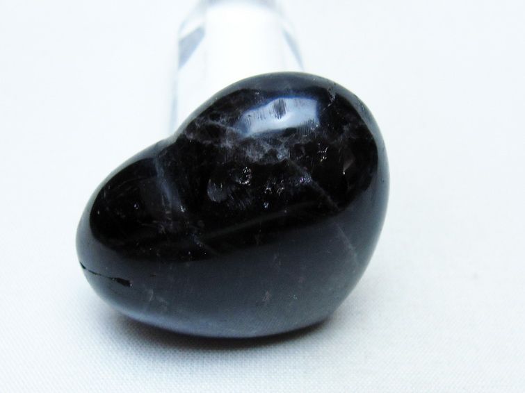 モリオン 置物 ハート 黒水晶 一点物 145-2030