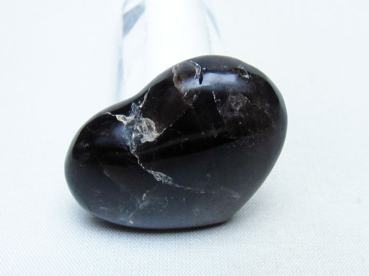 モリオン 置物 ハート 黒水晶 一点物 145-2031