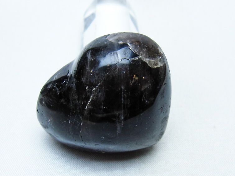 モリオン 置物 ハート 黒水晶 一点物 145-2034