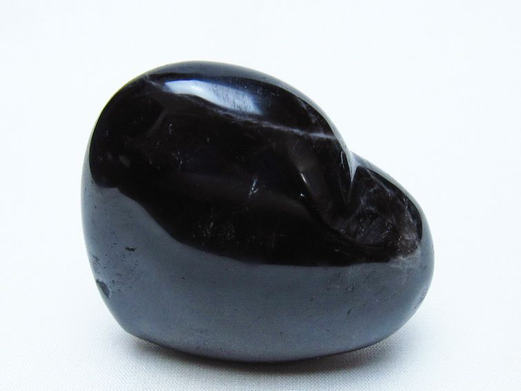 モリオン 置物 ハート 黒水晶 一点物 145-2037