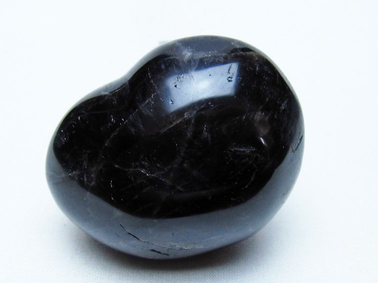 モリオン 置物 ハート 黒水晶 一点物 145-2038