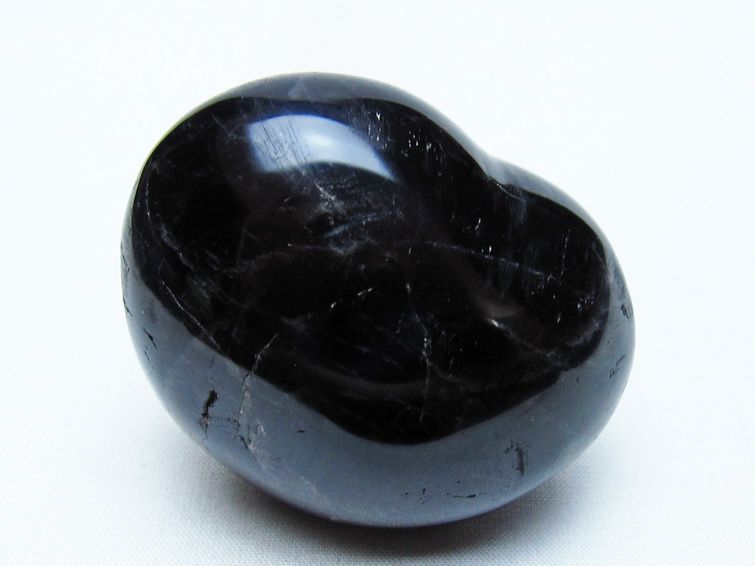 モリオン 置物 ハート 黒水晶 一点物 145-2038