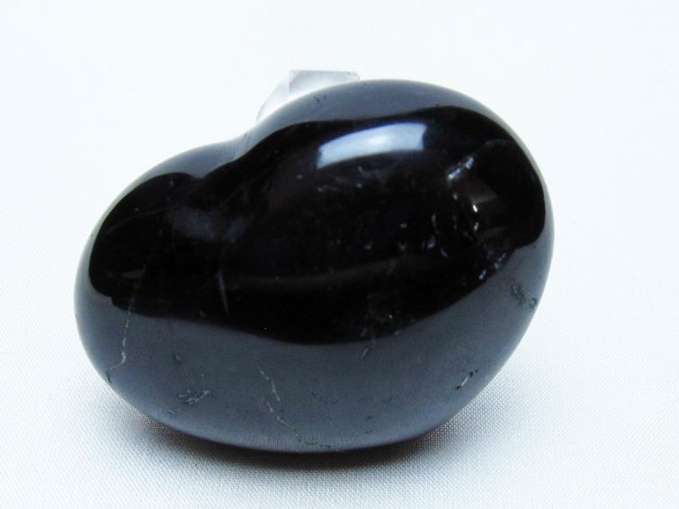 モリオン 置物 ハート 黒水晶 一点物 145-2040