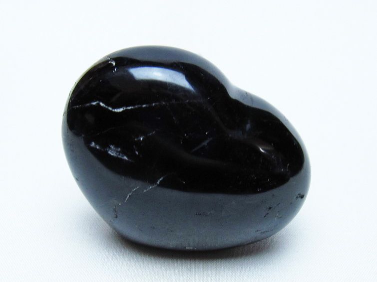 モリオン 置物 ハート 黒水晶 一点物 145-2040
