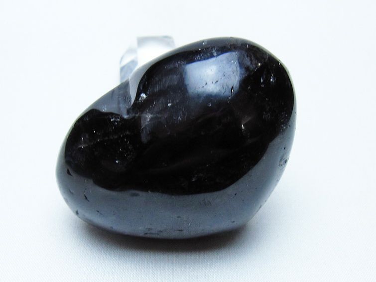 モリオン 置物 ハート 黒水晶 一点物 145-2041