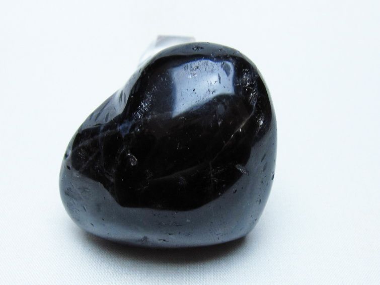 モリオン 置物 ハート 黒水晶 一点物 145-2042
