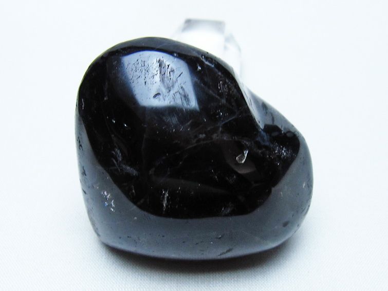 モリオン 置物 ハート 黒水晶 一点物 145-2042