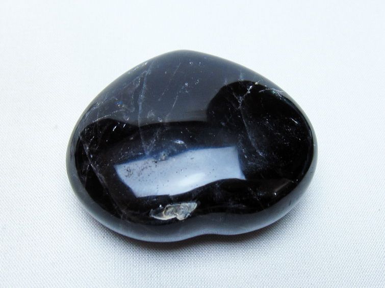 モリオン 置物 ハート 黒水晶 一点物 145-2045