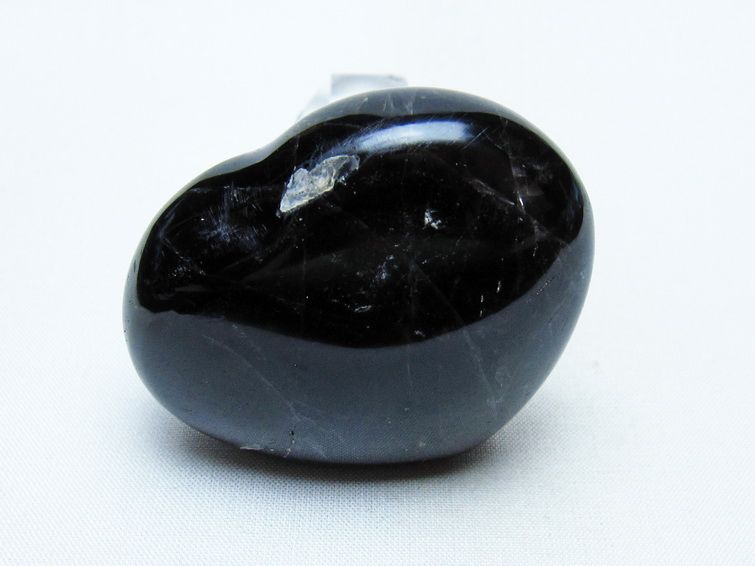 モリオン 置物 ハート 黒水晶 一点物 145-2045