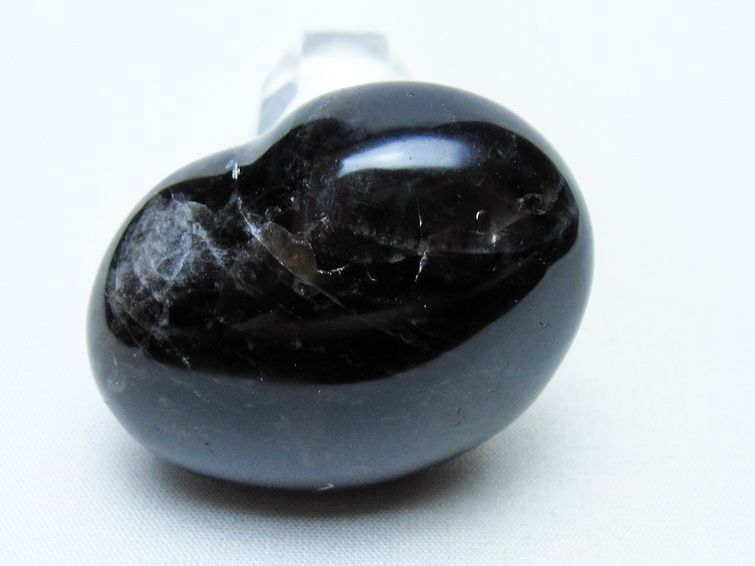 モリオン 置物 ハート 黒水晶 一点物 145-2056