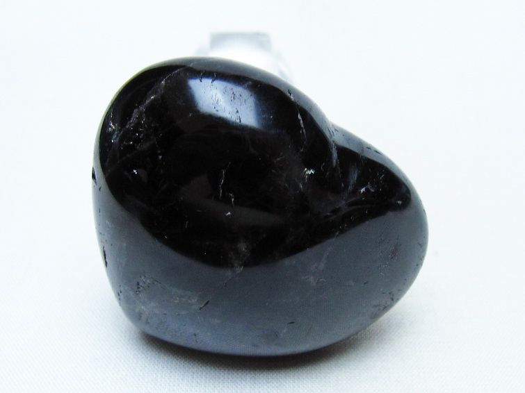 モリオン 置物 ハート 黒水晶 一点物 145-2057