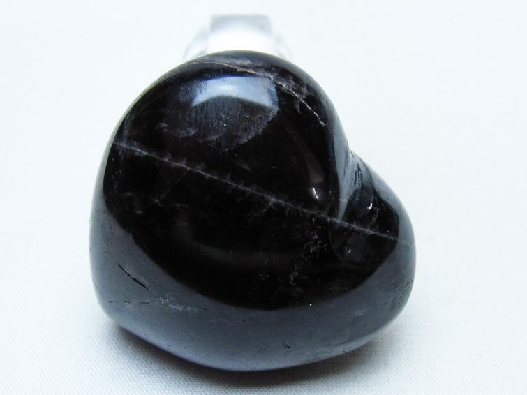 モリオン 置物 ハート 黒水晶 一点物 145-2058