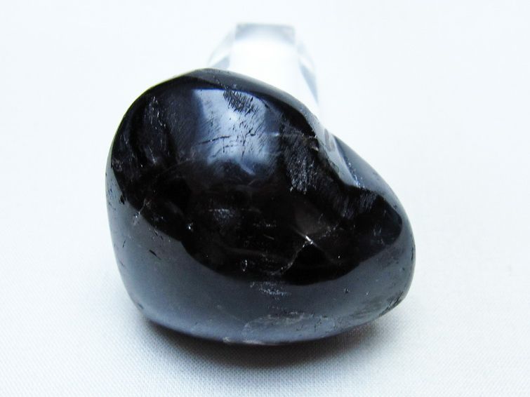 モリオン 置物 ハート 黒水晶 一点物 145-2060