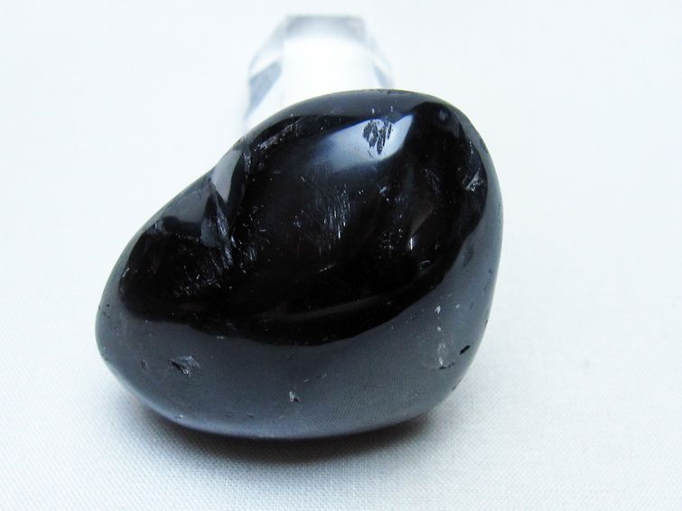 モリオン 置物 ハート 黒水晶 一点物 145-2063