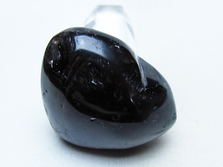 モリオン 置物 ハート 黒水晶 一点物 145-2063