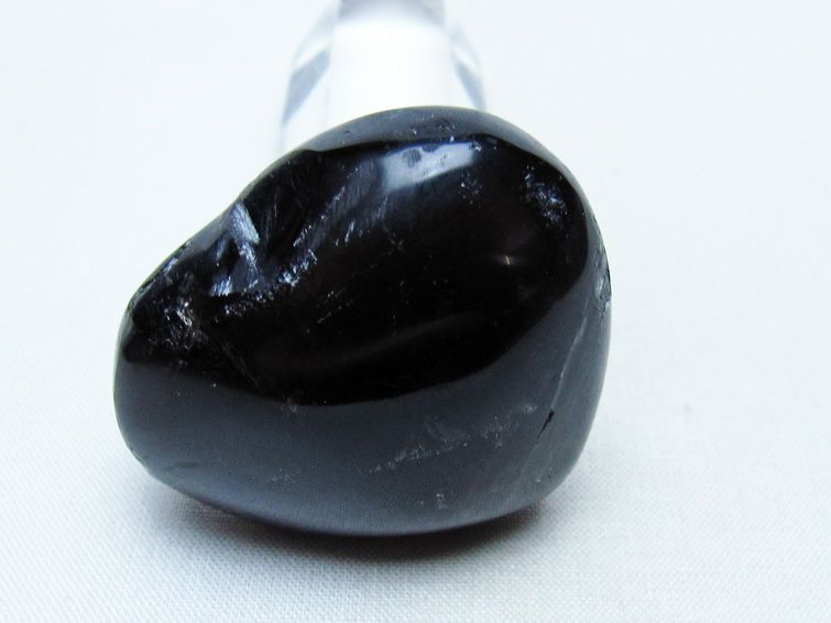 モリオン 置物 ハート 黒水晶 一点物 145-2064