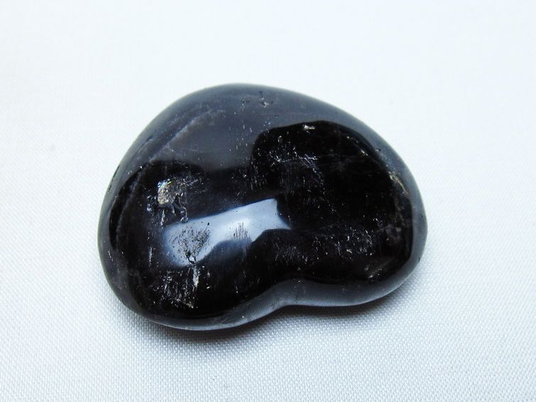 モリオン 置物 ハート 黒水晶 一点物 145-2069