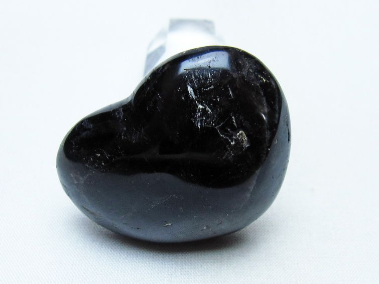 モリオン 置物 ハート 黒水晶 一点物 145-2069