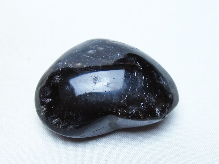 モリオン 置物 ハート 黒水晶 一点物 145-2075