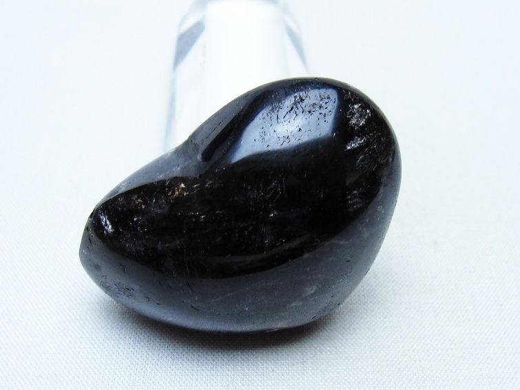 モリオン 置物 ハート 黒水晶 一点物 145-2075