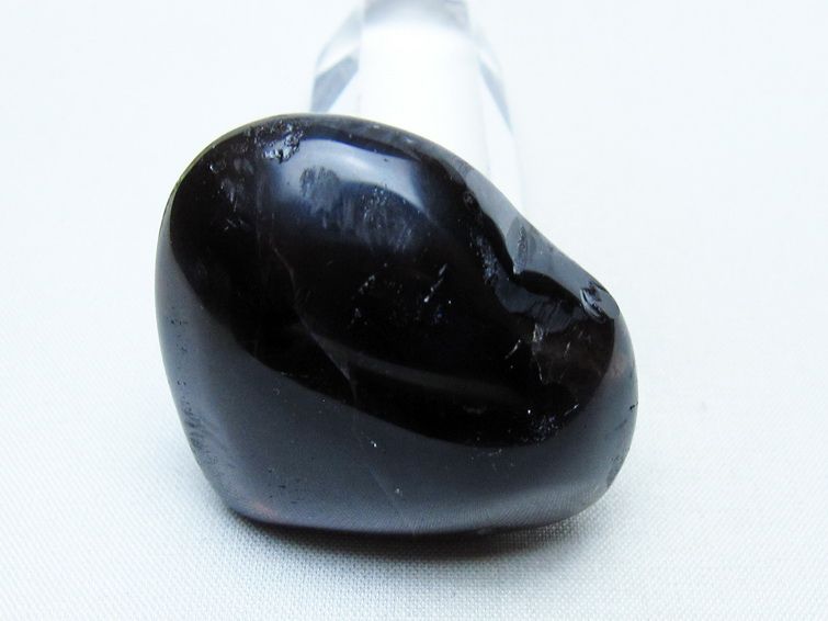 モリオン 置物 ハート 黒水晶 一点物 145-2077