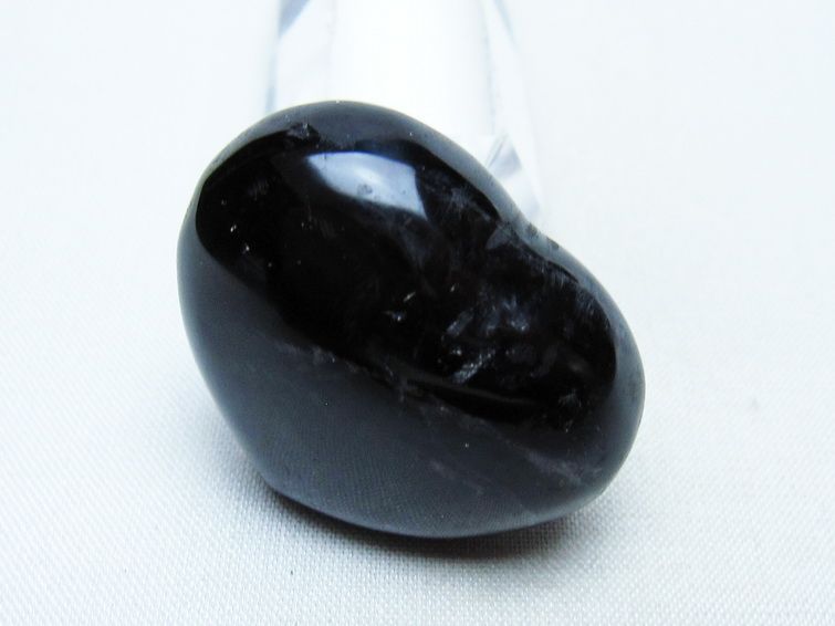 モリオン 置物 ハート 黒水晶 一点物 145-2085