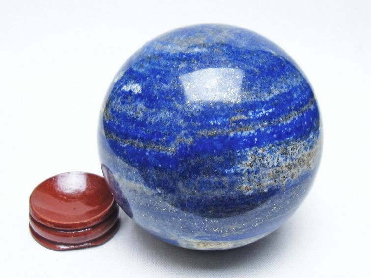 ラピスラズリ 丸玉 79mm スフィア 置物 一点物 151-10004