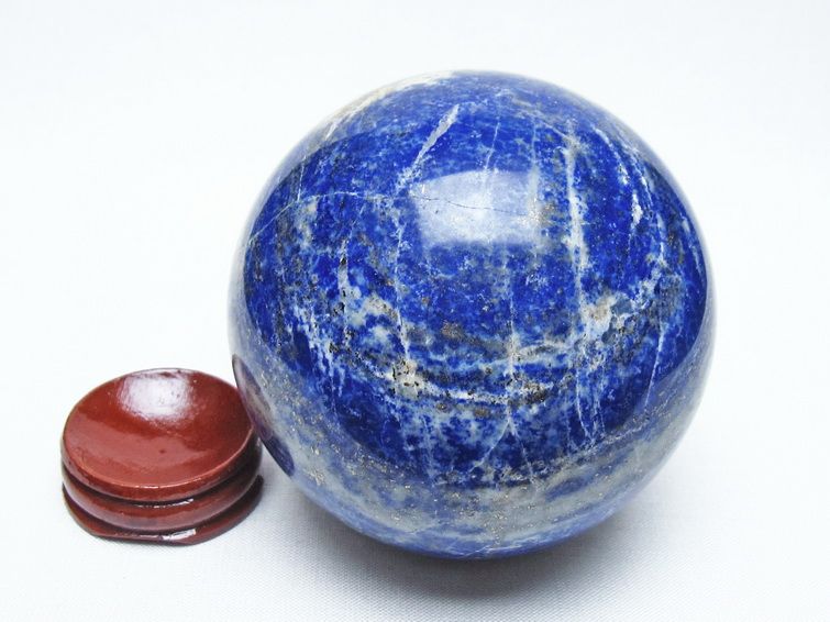ラピスラズリ 丸玉 76mm スフィア 置物 一点物 151-10005