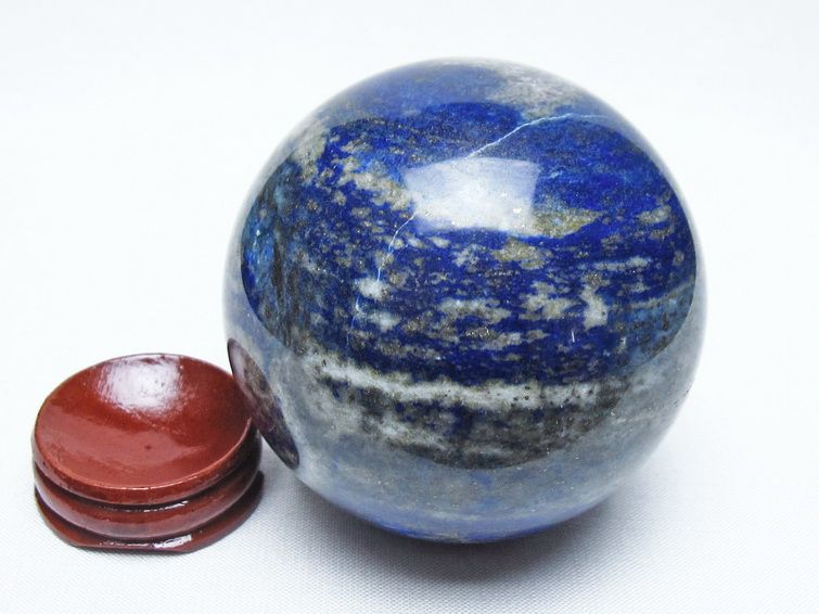 ラピスラズリ 丸玉 68mm スフィア 置物 一点物 151-10011