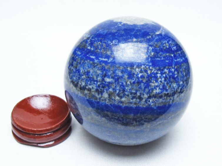 ラピスラズリ 丸玉 68mm スフィア 置物 一点物 151-10012
