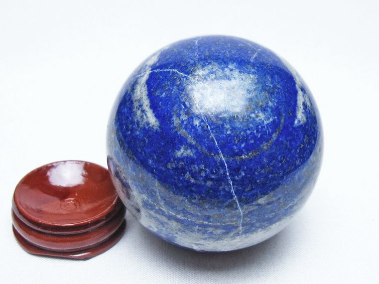 ラピスラズリ 丸玉 62mm スフィア 置物 一点物 151-10024