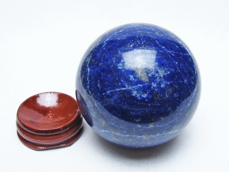 ラピスラズリ 丸玉 60mm スフィア 置物 一点物 151-10030