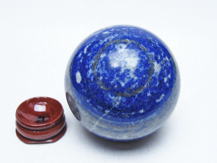 ラピスラズリ 丸玉 55mm スフィア 置物 一点物 151-10037