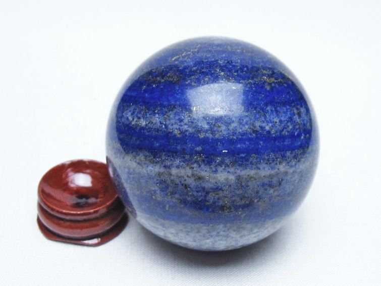 ラピスラズリ 丸玉 55mm スフィア 置物 一点物 151-10038