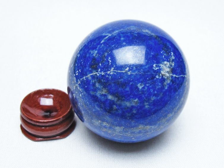 ラピスラズリ 丸玉 52mm スフィア 置物 一点物 151-10043