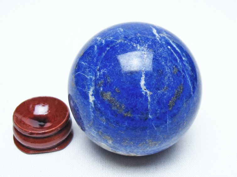 ラピスラズリ 丸玉 52mm スフィア 置物 一点物 151-10044