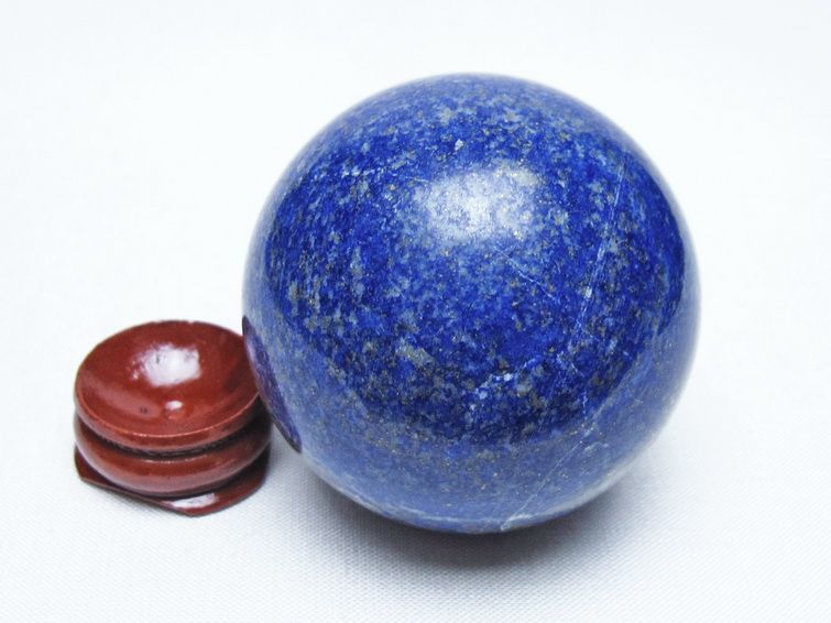 ラピスラズリ 丸玉 52mm スフィア 置物 一点物 151-10045