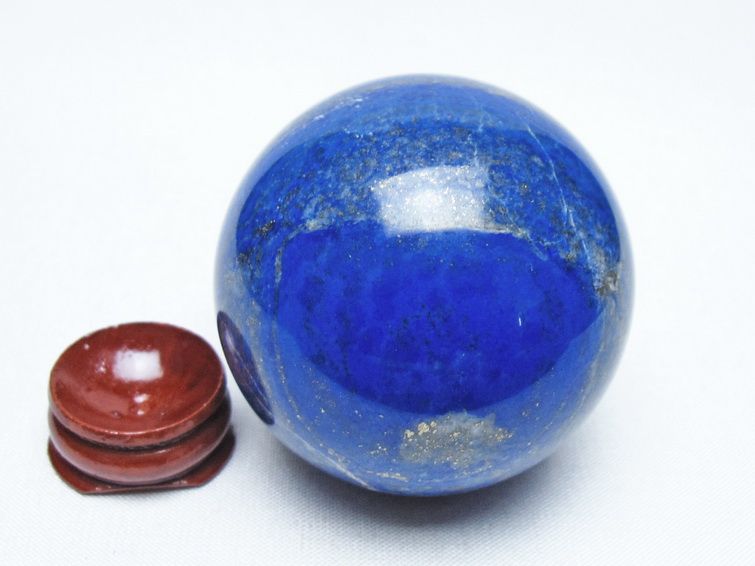 ラピスラズリ 丸玉 52mm スフィア 置物 一点物 151-10052