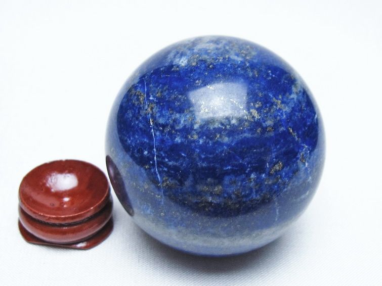 ラピスラズリ 丸玉 53mm スフィア 置物 一点物 151-10055