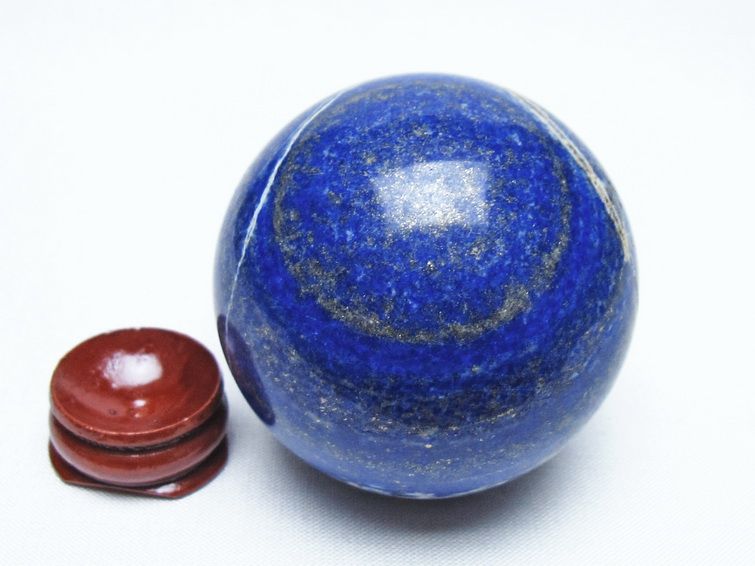 ラピスラズリ 丸玉 55mm スフィア 置物 一点物 151-10056